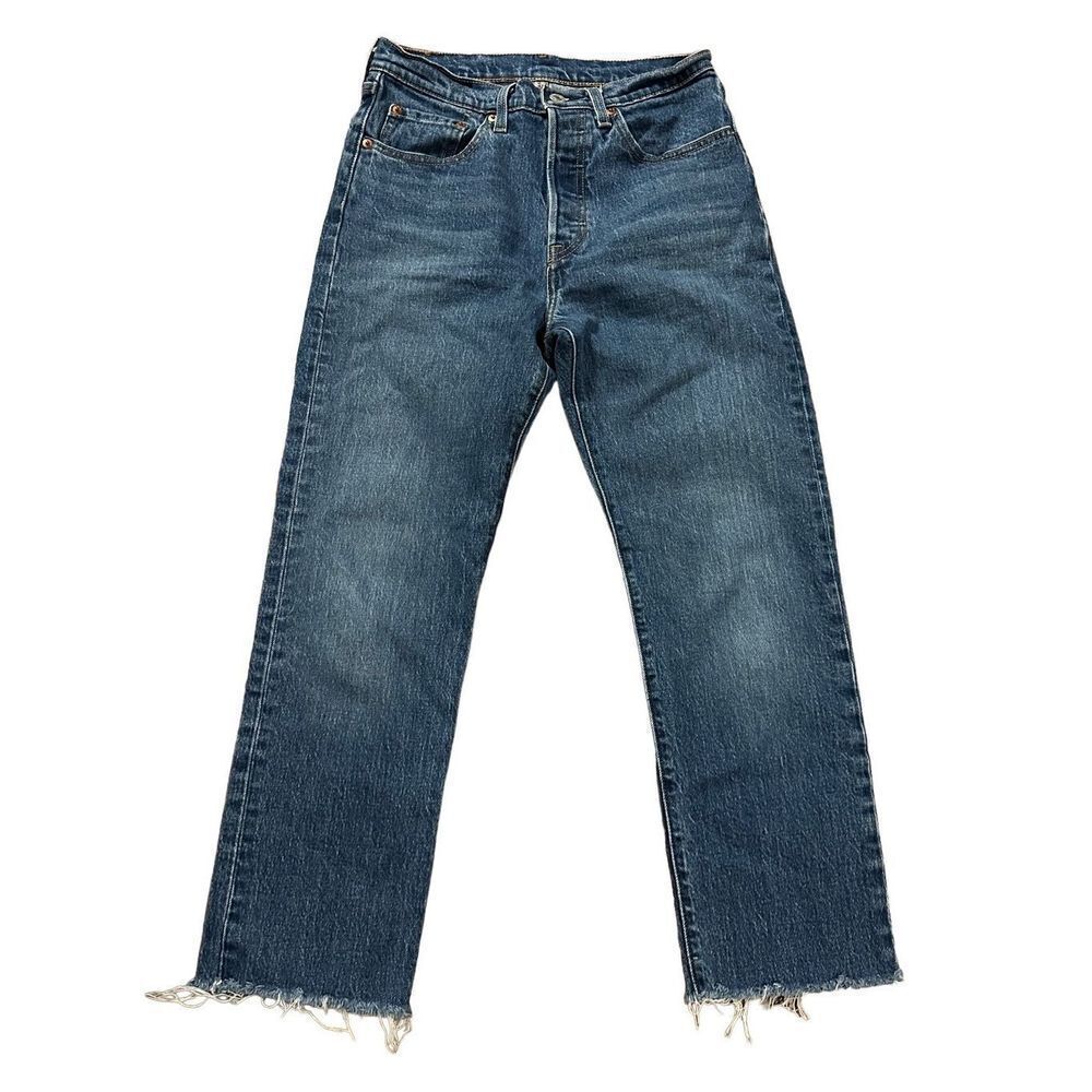 LEVI’S 501® ORIGINAL FIT RAW HEM HIGH RISE WOMEN'S JEANS SZ 26